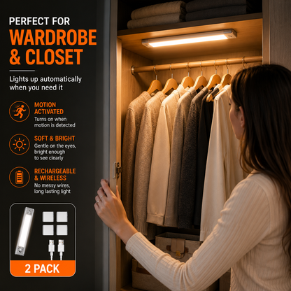 3-in-1 Smart Motion Sensor LED Light | 30-Day Battery