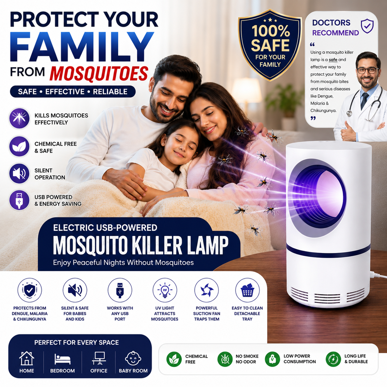 USB-Powered Mosquito Trap