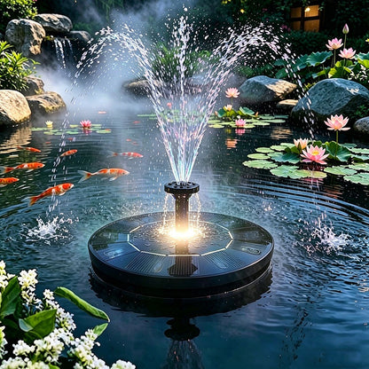 4 LED Lights Waterproof Solar Powered Fish Pond/Pool