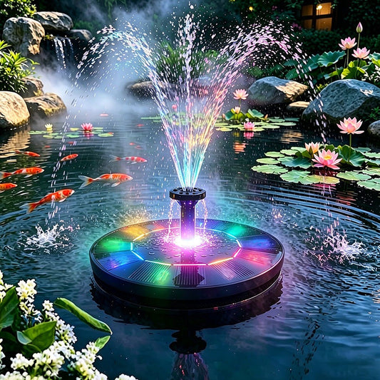 4 LED Lights Waterproof Solar Powered Fish Pond/Pool